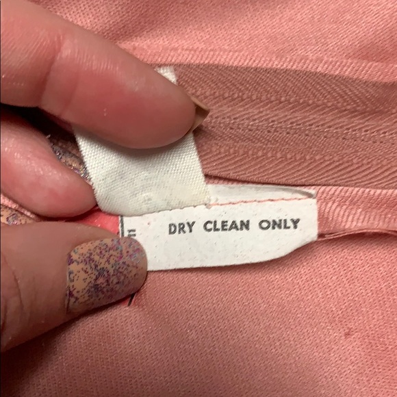 VINTAGE ILGWU 1970’s Dusty Rose Blouson Gown - Picture 8 of 11